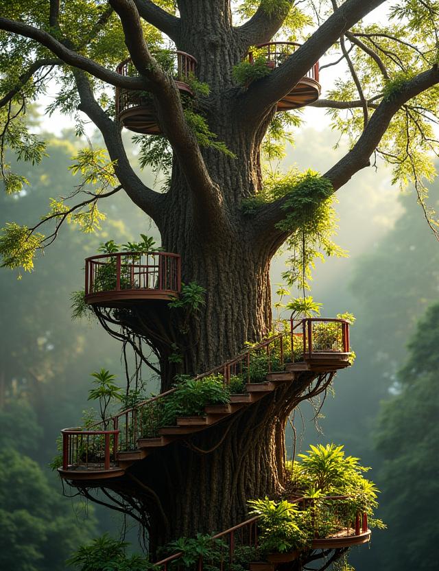 Grand terrarium arboricole avec lianes pour reptiles grimpeurs
