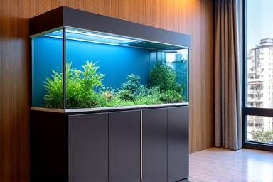 Meuble d'aquaterrarium moderne